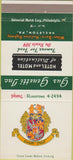 Matchbook Cover - Gus Genetti Inc Hotel Hazleton PA 30 Strike