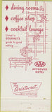 Matchbook Cover - Gus Genetti Inc Hotel Hazleton PA 30 Strike