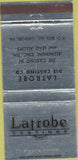 Matchbook Cover - Latrobe Die Casting Co Latrobe PA 30 Strike