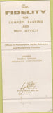Matchbook Cover - Fidelity Philadelphia Trust WEAR 30 Strike