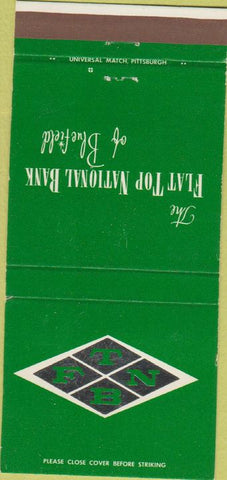 Matchbook Cover - Flat Top National Bank Bluefield WV? 30 Strike