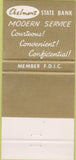Matchbook Cover - Chelmont State Bank El Paso TX 30 Strike