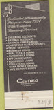 Matchbook Cover - Brookville Bank and Trust PA Summerville 30 Strike