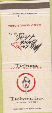 Matchbook Cover - Deltona Inn FL 30 Strike