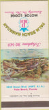 Matchbook Cover - Palm Beach Hawaiian Motor Lodge FL 30 Strike
