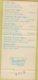 Matchbook Cover - Second Federal Savings Cleveland OH 30 Strike