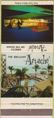 Matchbook Cover - Attache Resort Hollywood FL 30 Strike