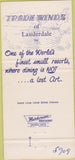 Matchbook Cover - Trade Winds of Fort Lauderdale FL 30 Strike