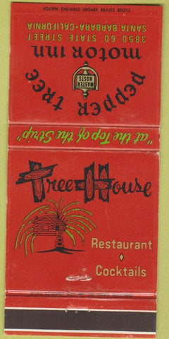 Matchbook Cover - Pepper Tree Motor Inn Santa Barbara CA 30 Strike