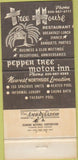 Matchbook Cover - Pepper Tree Motor Inn Santa Barbara CA 30 Strike