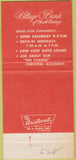 Matchbook Cover - Village Bank South Orange NJ 30 Strike