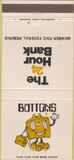 Matchbook Cover - Buttons National Central Bank 30 Strike