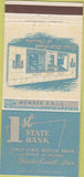 Matchbook Cover - 1st State Bank Chariton Russell IA 30 Strike
