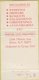 Matchbook Cover - Jade Terrace Chinese Food Bronx NY 30 Strike