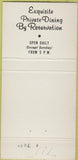 Matchbook Cover - Le Club San Francisco CA 30 Strike