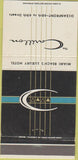 Matchbook Cover - The Carillon Miami Beach FL 30 Strike