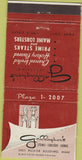 Matchbook Cover - Gallagher's Steaks Miami FL 30 Strike