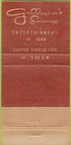 Matchbook Cover - Gallagher's Steaks Miami FL 30 Strike