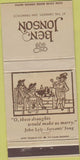 Matchbook Cover - The Ben Jonson San Francisco CA 30 Strike