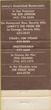 Matchbook Cover - The Ben Jonson San Francisco CA 30 Strike