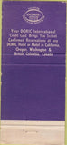 Matchbook Cover - Doric Gardena Motor Hotel CA 30 Strike