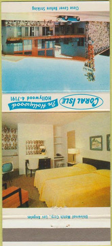 Matchbook Cover - Coral Isle Hollywood CA 30 Strike