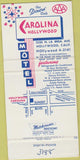 Matchbook Cover - Carolina Hollywood CA Motel 30 Strike