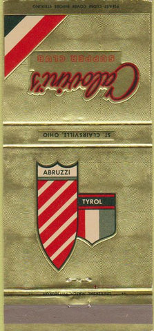 Matchbook Cover - Colovini's Supper Club St Clairsville OH 30 Strike
