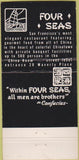 Matchbook Cover - Four Seas San Francisco CA 30 Strike