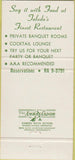 Matchbook Cover - Northwood Inn Toledo OH 30 Strike