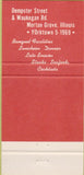 Matchbook Cover - Vosnos Morton Grove IL 30 Strike