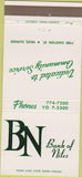 Matchbook Cover - Bank of Niles IL 30 Strike