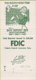 Matchbook Cover - Bank of Niles IL 30 Strike