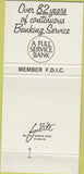 Matchbook Cover - State Bank of Woodstock IL 30 Strike