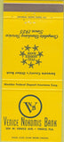 Matchbook Cover - Venice Nokomis Bank Venice FL 30 Strike