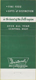 Matchbook Cover - Lake Delton Corner Restaurant WI motel 30 Strike