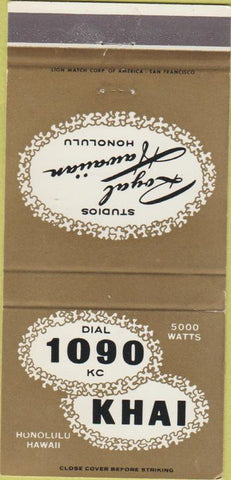 Matchbook Cover - Radio 1090 KHAI Honolulu HI 30 Strike