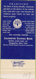 Matchbook Cover - Saugerties Savings Bank NY 30 Strike