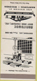 Matchbook Cover - Manitowoc Grey Iron Foundry WI 30 Strike