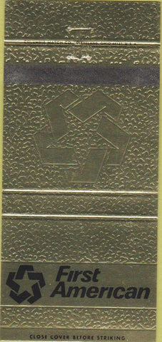 Matchbook Cover - First American Bank 30 Strike