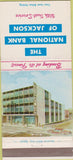 Matchbook Cover - National Bank of Jackson MI 30 Strike