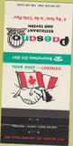 Matchbook Cover - Paesano Restaurant Tavern Niagara Falls ON 30 Strike