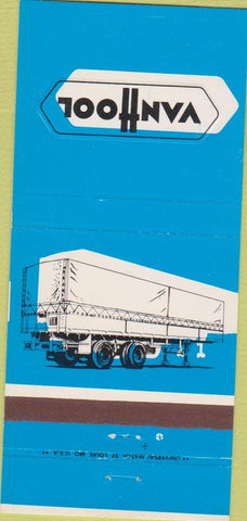 Matchbook Cover - Van Hool trucking Belgium 30 Strike