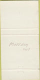 Matchbook Cover - North Villa Restaurant Tavern Markham ON 30 Strike