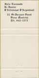 Matchbook Cover - La Vielle France Vieux Montreal QC 30 Strike