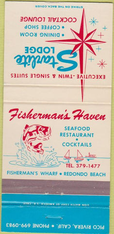 Matchbook Cover - Starlite Lodge Pico Rivera CA 30 Strike
