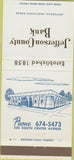 Matchbook Cover - Jefferson County Bank Jefferson WI 30 Strike