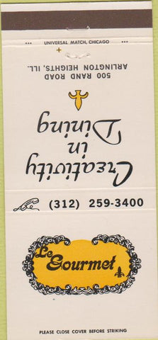 Matchbook Cover - Gourmet Restaurant Moulin Rouge Arlington Heights IL 30 Strike