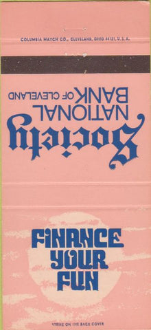 Matchbook Cover - Society National Bank Cleveland OH 30 Strike