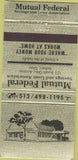 Matchbook Cover - Mutual Federal Savings Loan Sidney OH 30 Strike
